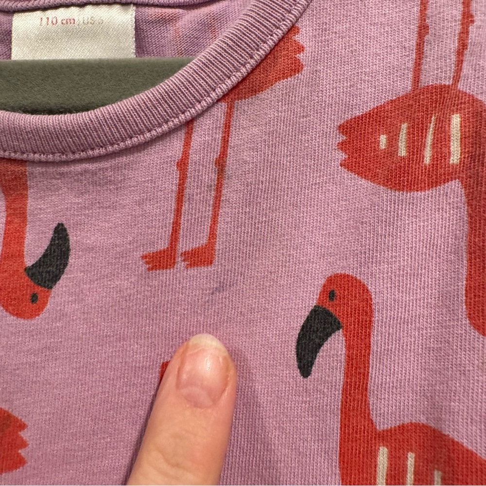 Hanna Andersson Toddler Girl Dress bundle lot 5T Flamingo Floral Lemon Cotton - Picture 6 of 16